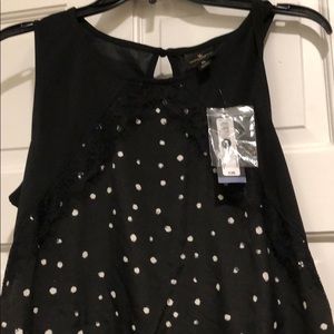 NWT Worthington LP polka dot lace blouse